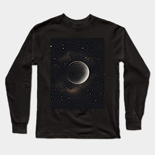 Geometric Illustration of Space Long Sleeve T-Shirt